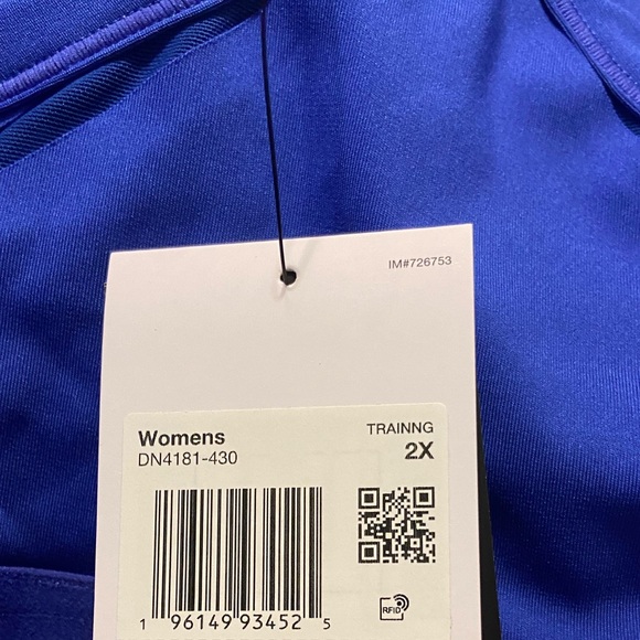 NWT! Nike Indy V-neck bra purple 2X plus size - Picture 7 of 15